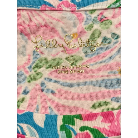 LILLY PULITZER Cody Swing Dress‎  "LEAF IT WILD"  Size SMALL  NWOT S Pink Floral - Picture 7 of 10